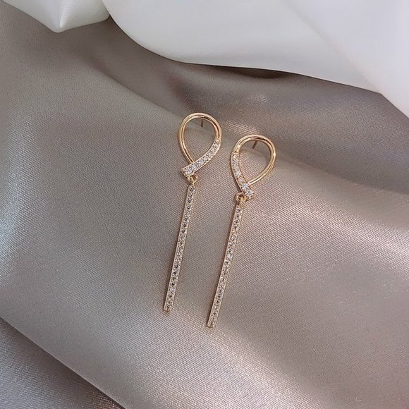 Korean Style Trendy Dangle Earrings - Elegant - Picture 1 of 2